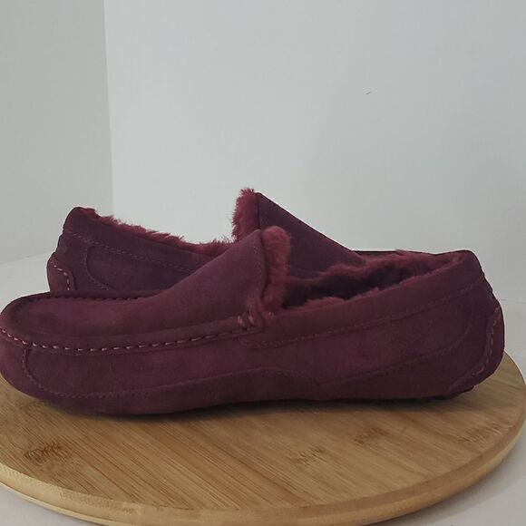 UGG Ascot Slipper Grape Suede Wool Comfort Loafer Men\'s US 8 NWOB main image 6